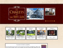 Tablet Screenshot of leschaletsdulacseptiles.com